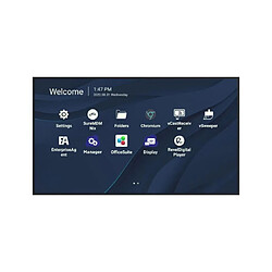 Viewsonic CDE8630 panneau d'affichage Mur Noir