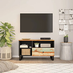 Maison Chic Meuble TV scandinave - Banc TV pour salon 80x33x46 cm bois de récupération et d'ingénierie -MN12368