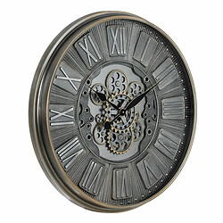 BigBuy Home Horloge Murale Gris Verre Fer 69,5 x 9 x 69,5 cm (3 Unités)