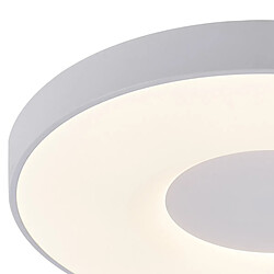 Acheter Inspired Coin Rond Plafonnier 100W LED Avec Télécommande 2700K-5000K, 6000lm, Blanc, 3 ans de Garantie