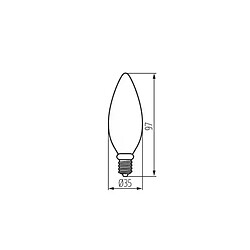 Acheter Kanlux Ampoule LED E14 6W C35 équivalent à 60W - Blanc Naturel 4000K