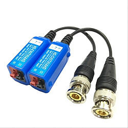 Wewoo Balun vidéo 2 PCS Anpwoo 210C épissable vis sans fin coaxial HD-CVI / AHD / TVI 1CH passif émetteur-récepteur