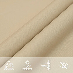 Acheter vidaXL Voile de parasol tissu oxford triangulaire 3x4x5 m beige