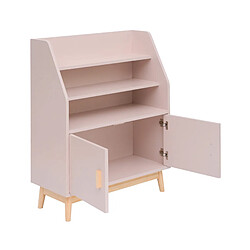 Acheter Mobili Rebecca Bibliothèque pour enfants Rebecca Mobili Bataw 100x80x33 MDF Pin Rose Marron