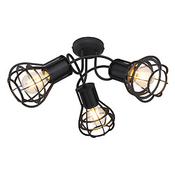 Globo Lighting Spot plafonnier design industriel Clastra - Noir