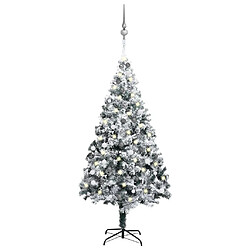 vidaXL Arbre de Noël artificiel pré-éclairé et boules vert 240 cm PVC