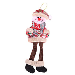 Avis bonhomme de neige décoration de vacances de Noël jambe longue poupée en peluche