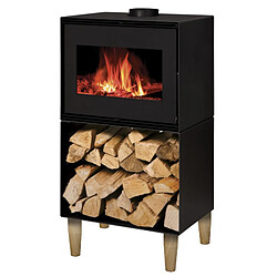 Interstoves POÊLE À BOIS ANDREA 10 | BÛCHES 50CM - Noir