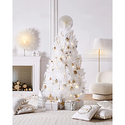 Beliani Sapin de Noël TALBOT Blanc