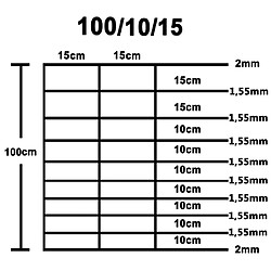 Acheter vidaXL Clôture de jardin Acier galvanisé 50x1 m Argenté