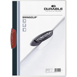 DURABLE Chemise à clip SWINGCLIP, format A4, clip rouge ()