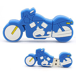 64Go USB 2.0 Clé USB Clef Mémoire Flash Data Stockage Moto Bleu