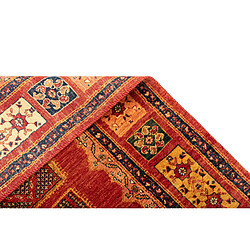 Vidal Tapis de laine 162x108 rouge Kashkuli pas cher