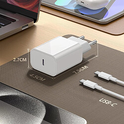 Acheter Chargeur Rapide 20W + Cable USB-C Blanc pour iPhone 15 / 15 PLUS / 15 PRO / 15 PRO MAX - Little Boutik©