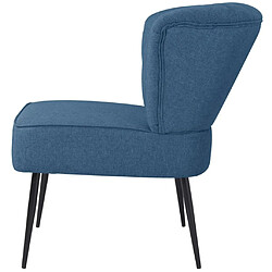 Acheter Helloshop26 Fauteuil chaise siège lounge design club sofa salon de cocktail bleu 1102103/3