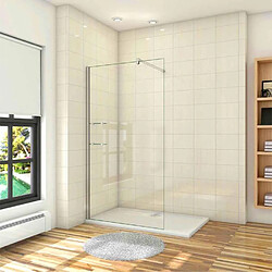 Aica Sanitaire Paroi de douche 100x200cm en verre securit anticalcaire 8mm