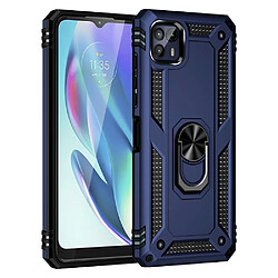 Coque en TPU antichoc avec béquille bleu pour votre Motorola Moto G50 5G