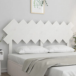 vidaXL Tête de lit Blanc 159,5x3x80,5 cm Bois massif de pin