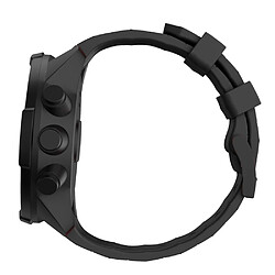 Acheter Bracelet en silicone 24mm noir pour votre Suunto 9 Baro