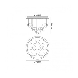 Luminaire Center Suspension Nido - Chrome poli