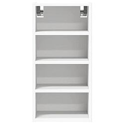 Avis vidaXL Armoire suspendue blanc 30x29,5x60 cm bois d'ingénierie