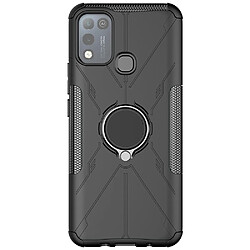 Coque en TPU 2-en-1, airbag quatre coins avec béquille pour votre Infinix Hot 10 Play/X688 - noir