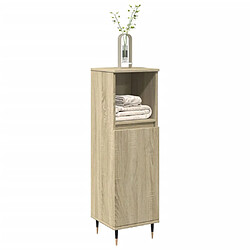 vidaXL Armoire salle de bain chêne sonoma 30x30x100 cm