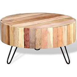 vidaXL Table basse Bois de récupération massif