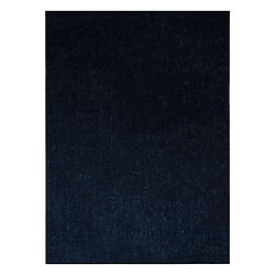 RUGSX Tapis VISCO bleu foncé 10 peluche, IMITATION FOURRURE DE LAPIN 120x170 cm