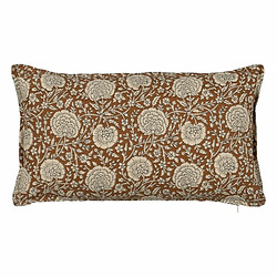 BigBuy Home Coussin Coton Marron Beige 50 x 30 cm