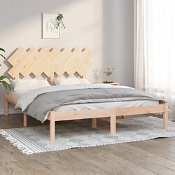 vidaXL Cadre de lit sans matelas 150x200 cm bois massif 