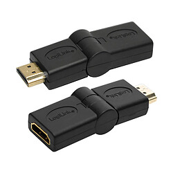 LogiLink Adaptateur HDMI femelle - HDMI mâle, inclinable ()