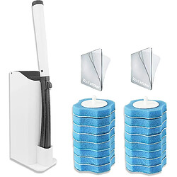 Universal Porte-brosse de toilette papier peint W kit porte-brosse de toilette jetable. Systèmes de nettoyage des toilettes jetables