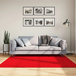 vidaXL Tapis OVIEDO à poils courts rouge 160x160 cm