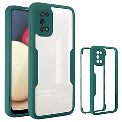 Coque en TPU + acrylique vert nuit pour votre Samsung Galaxy A02s (164.2x75.9x9.1mm)