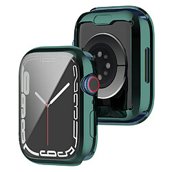 Coque en TPU électroplaqué, vert pour votre Apple Watch Series 7 45mm