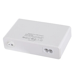 Wewoo Chargeur 50W 5V 2.4A 10 ports USB rapide de voyage (Blanc)