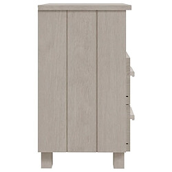 Maison Chic Lot de 2 Tables de chevet,Table de nuit,Table d'appoint pour salon HAMAR - Blanc 40x35x62 cm Bois massif -MN72427 pas cher