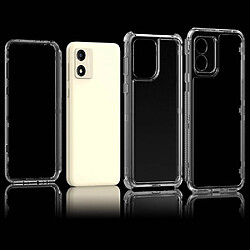 Avis Htdmobiles Coque pour Motorola Moto E13 - housse etui silicone gel fine 360 integrale (avant et arriere) + film ecran - TRANSPARENT