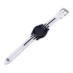 Wewoo Bracelet blanc + noir pour Samsung S3 Simple Fashion Stripes Pattern Montres Bande +