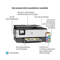 HP OfficeJet Pro 8022e - Imprimante tout-en-un – Jet d'encre couleur avec 6 mois d'Instant Ink inclus avec HP+