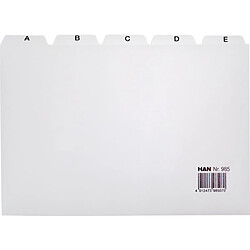 HAN Index alphabétique A-Z, PP, A5 paysage, 25 onglets, gris ()