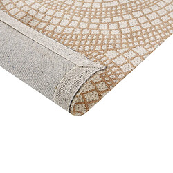 Acheter Beliani Tapis en jute beige et blanc 200 x 300 cm ARIBA