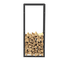 Acheter Bcelec HHWPF0004 Rangement à bois en acier noir 150*60*25CM, rack pour bois de chauffage, range-bûches