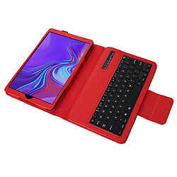 Wewoo SA510 Clavier Bluetooth détachable + Housse de protection en cuir PU texturé litchi avec support pour Galaxy Tab A 10.1 2019 T510 / T515 rouge pas cher