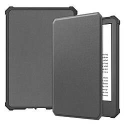 Etui en PU + TPU avec fonction d'éveil/veille automatique pour votre Amazon Kindle Paperwhite 11th Gen (2022) - gris