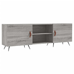 Maison Chic Meuble TV scandinave gris - Banc TV pour salon Sonoma 150x30x50 cm bois d'ingénierie -MN42786