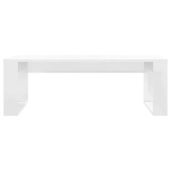 Acheter Maison Chic Table basse,Table Console Table d'appoint, Table pour salon blanc brillant 102x50x35 cm bois d'ingénierie -MN97335