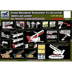 Bronco Models Maquette Véhicule German Rheinmetall Rheintochter R2 Missiles With Launcher