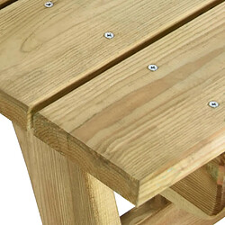 Avis vidaXL Table de jardin 160x74x75 cm Bois de pin imprégné